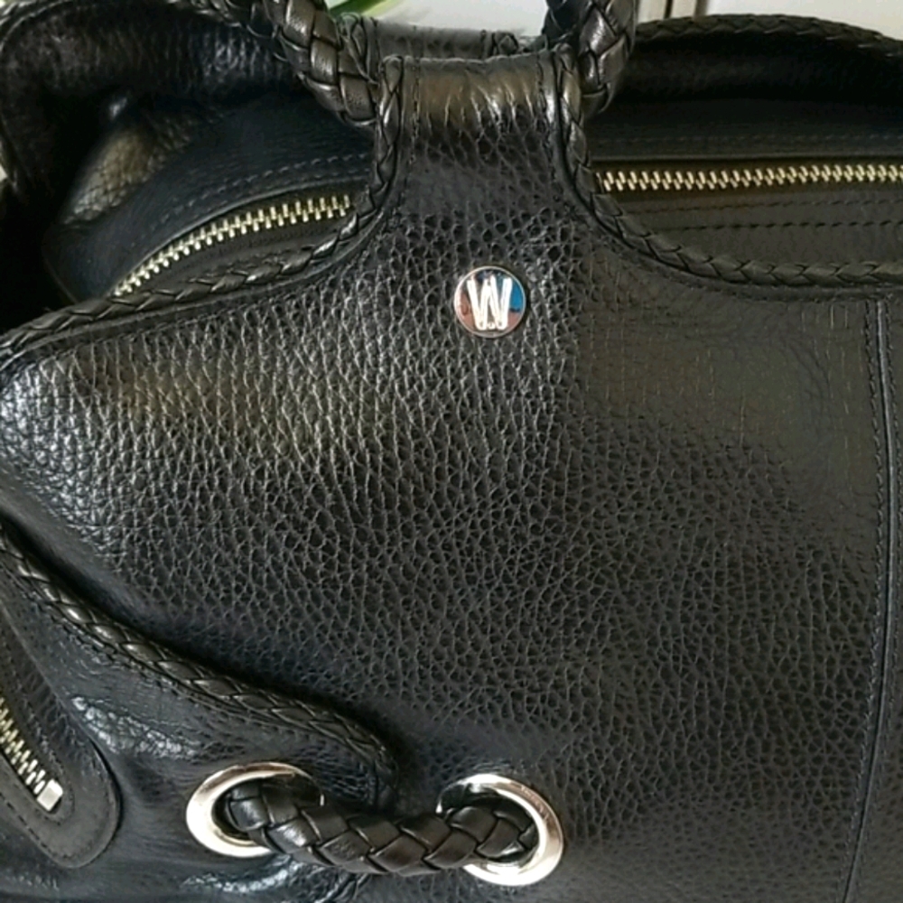 ♣️ Stuart Weitzman Leather Satchel Bag - Picture 3 of 8
